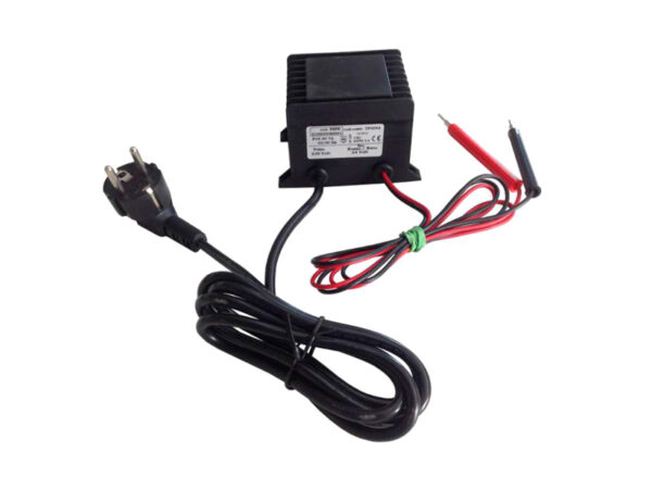 Transformador eléctrico para pegar fácilmente las láminas de cera en los cuadros.